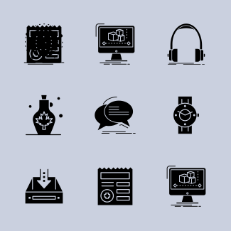 Business & Finance glyph V4 icons pack