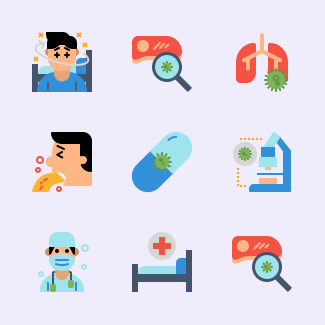 Covid-19 icons pack