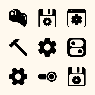 Setting icons pack