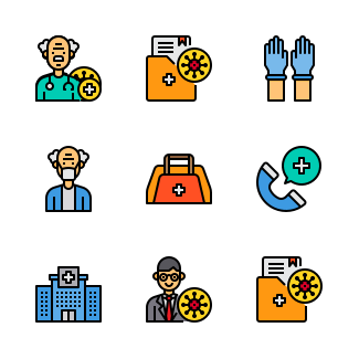 Virus icons pack