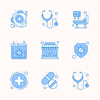 Corona Virus Covid-19 icons pack