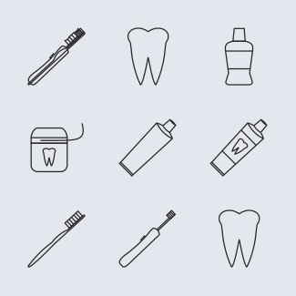 Stomatology icons pack