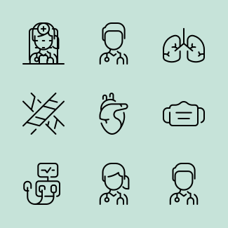 Coronavirus icons pack