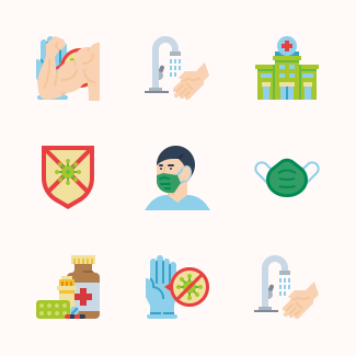 Covid-19 icons pack