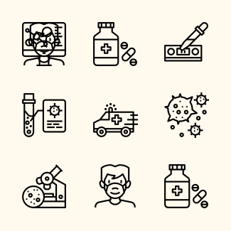 Infectious Pandemics icons pack