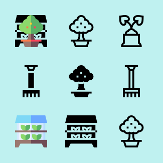 Greenhouse icons pack