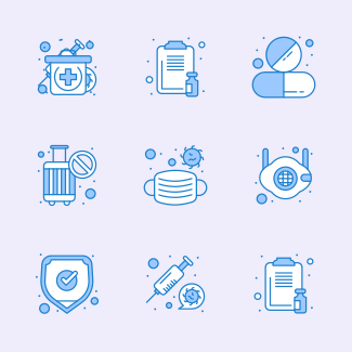Virus Transmission icons pack
