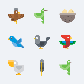 Bird Collection icons pack