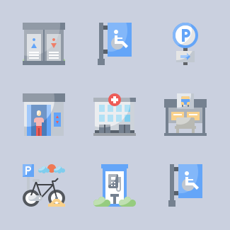 Public Services Flaticon icons pack
