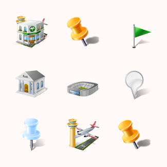 Vista Style GIS/GPS/MAP icons pack