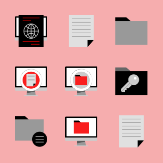 Data Organization icons pack