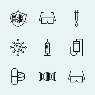 Coronavirus icons pack