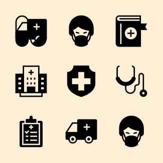 Corona virus icons pack