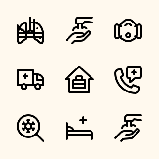 Coronavirus - Jumpicon (Line) icons pack