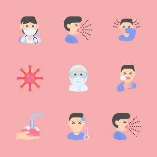 Virus icons pack
