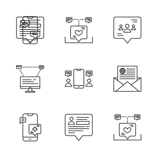 Message And Communication icons pack