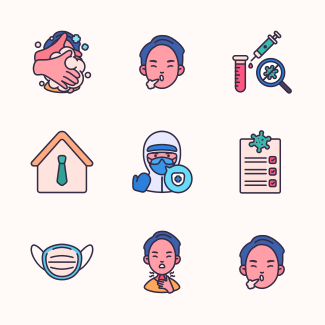Coronavirus (COVID-19) icons pack