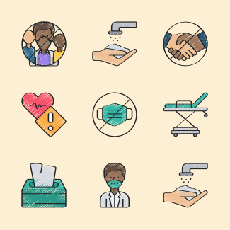 Coronavirus - Sketchy icons pack