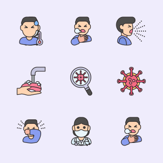 Virus icons pack