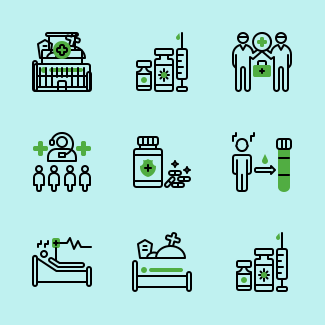 Covid icons pack