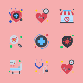 Corona Virus Covid-19 icons pack