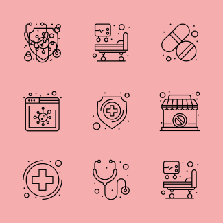 Corona Virus Covid-19 icons pack