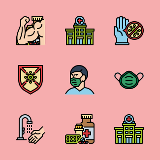 Covid-19 icons pack