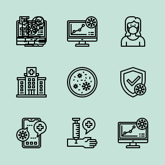 Coronavirus icons pack