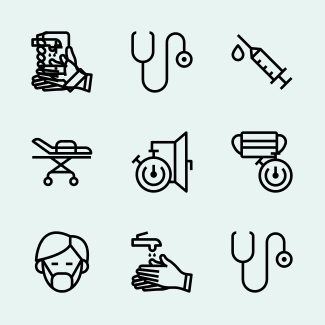 Coronavirus, Covid19 icons pack