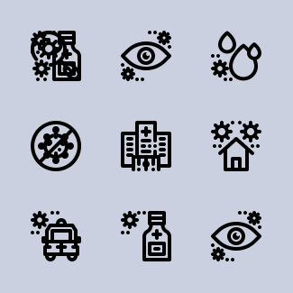 Corona Virus icons pack