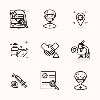 Coronavirus (Covid-19) icons pack