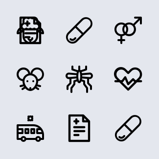 Virus Transmision icons pack