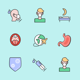 Coronavirus icons pack