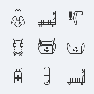 Healthcare and Medical icons pack