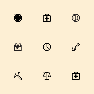World Issues icons pack
