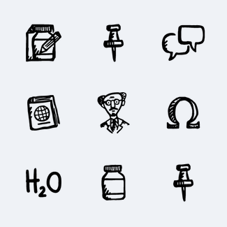 Brainy Icons Free — 36 Science and Education Icons icons pack