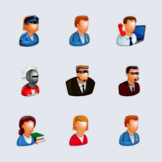 Free Large Boss Icon Set icons pack