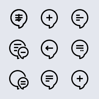 Speech Bubble icons pack