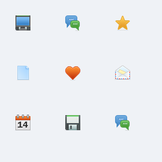 Toolbar icon set icons pack