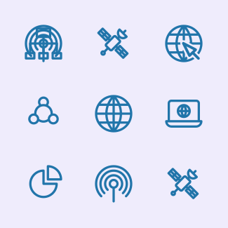 Internet (Line) icons pack