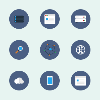 Free Flat Business Icons icons pack