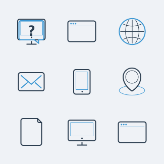 ikooni outline: Free Basic icons pack