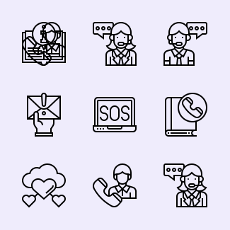 Help and Support icons pack