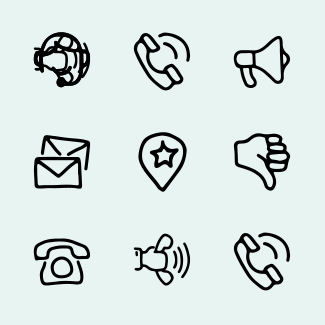 Support Centre Hand Drawn Design icons pack