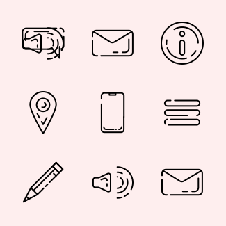 Line basic ecommerce icons pack
