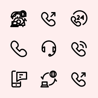 Communication icons pack