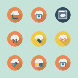 Cloud Computing icons pack