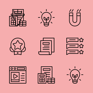 Marketing (Outline) icons pack