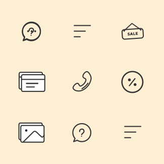 E-Commerce Clean UI Flat icons pack