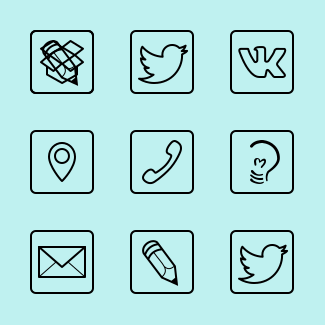 Social Media icons pack